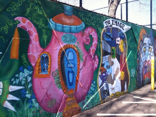 Lady Pink's Mural Project with High School Students in Astoria