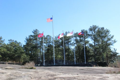 Confederate flag terrace