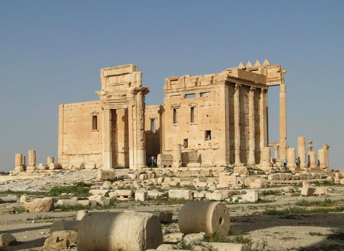 The Temple of Bel before its destruction in August, 2015. 
