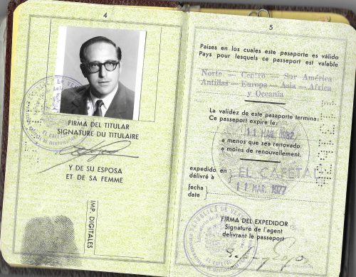 Alberto's Venezuelan passport