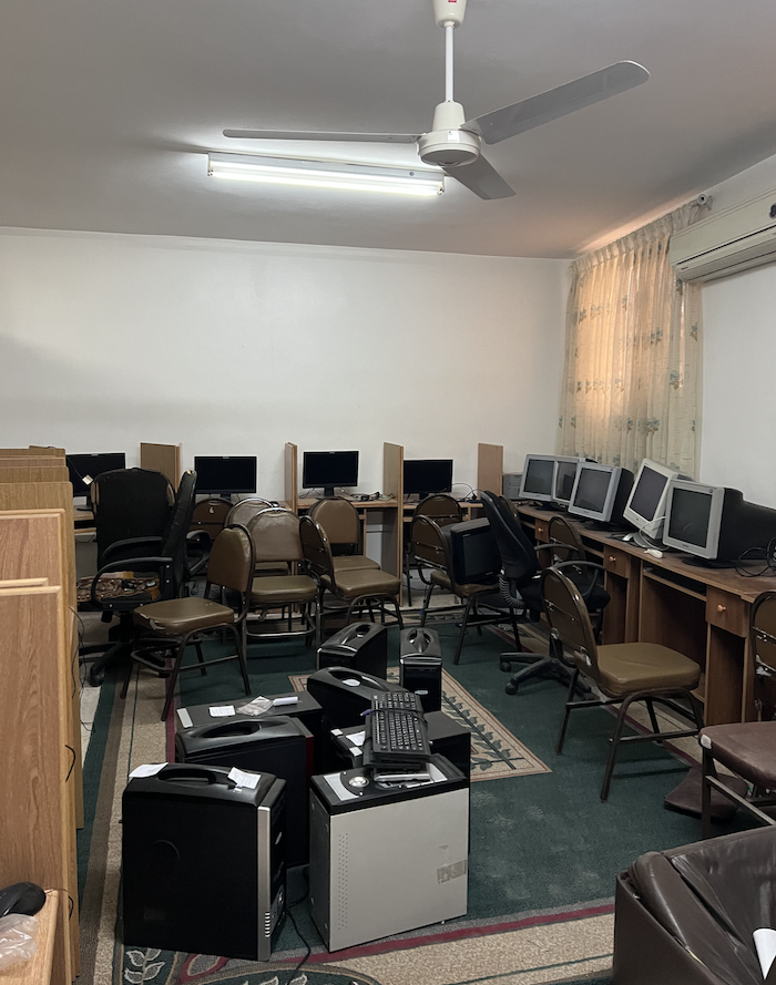 The defunct computer lab